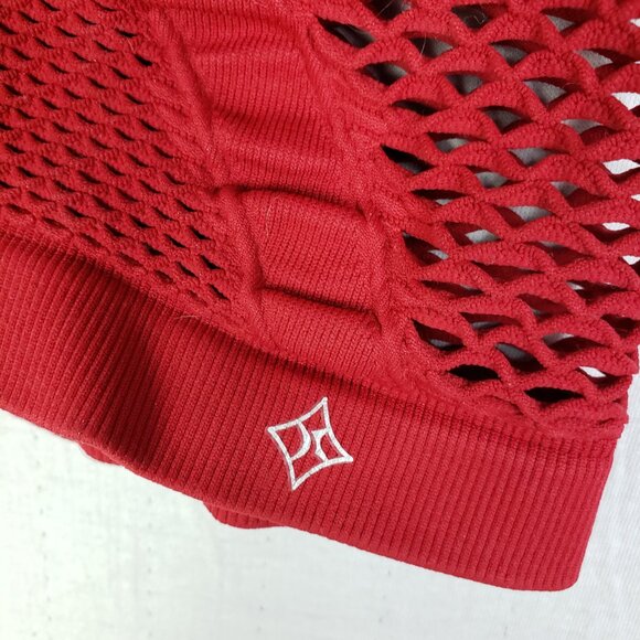 NWT Nux Active All Net Long Sleeve Top in Crimson size M/L Athleisure Yoga Gym - Picture 12 of 16